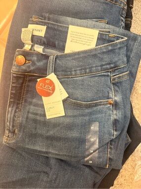 Lane Bryant Curvy Fit Jeans in Mid Blue Wash